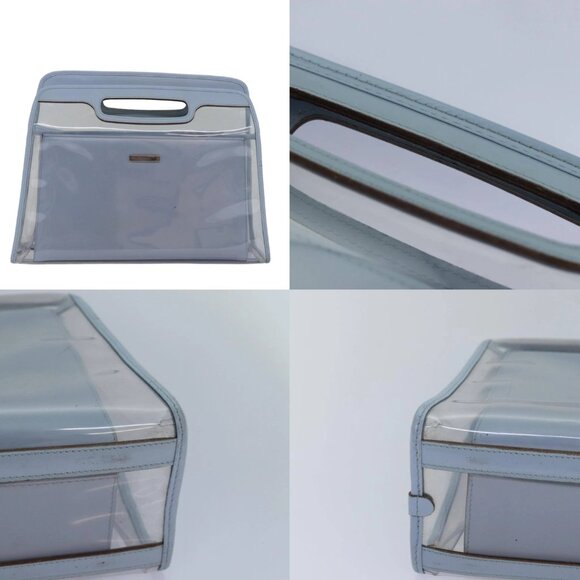 GUCCI Hand Bag Vinyl Light Blue Auth 82716 - Picture 14 of 15